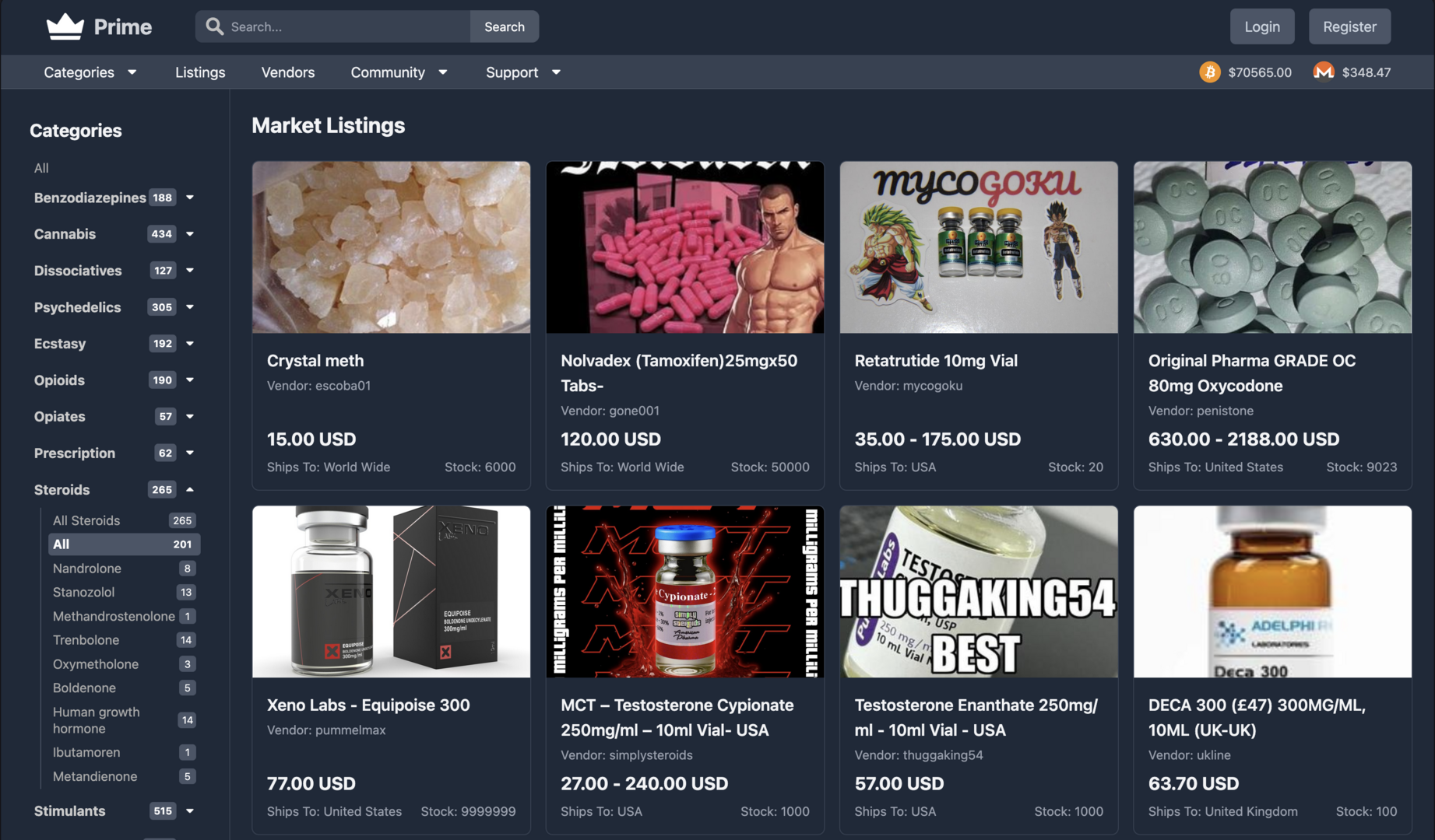Prime Market - Category Browsing